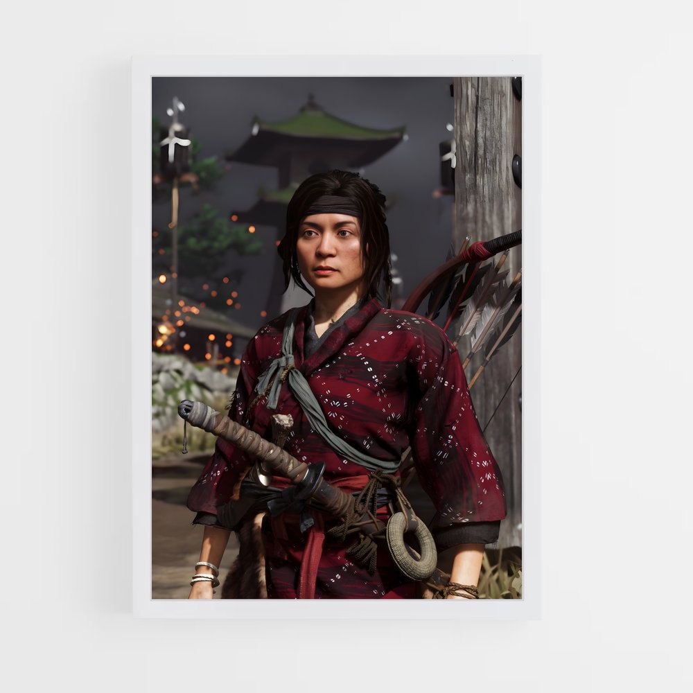 Poster L'Épée de Tsushima – affiche Ghost of tsushima (vue 3)